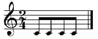 4(3) Chromatic scales: The notes follow one another in semitones. Composers use chromatic passages in a piece to enrich the music. Write every note at least once, but not more than twice.