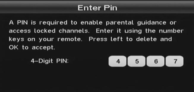 When the scan is complete, press the button to proceed. To hide adult channels or lock channels of your choosing, you need to create a PIN.