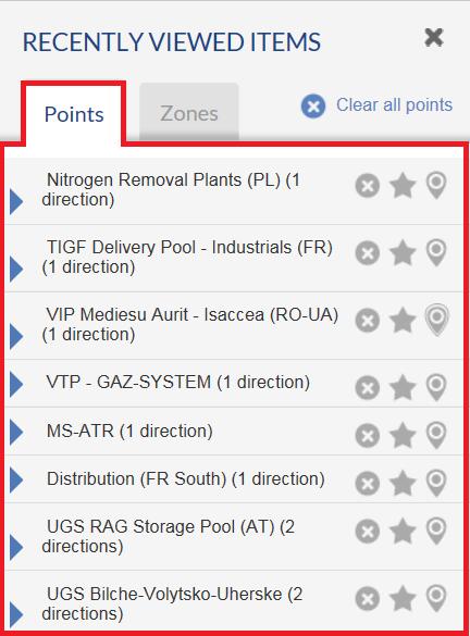 847 848 849 850 851 RECENTLY VIEWED POINTS The Points tab displays the last twenty points that you have visited (e.g. clicked on, searched and explored). 852 853 854 855 856 857 858 859 5.3.1.1. UNFOLDING ADDITIONAL POINT INFORMATION Each point can be unfolded.