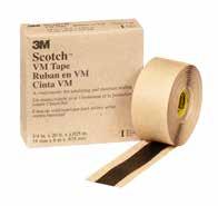 Sealing and Insulating Tapes Vinyl Mastic, Cable Repair Scotch Vinyl Mastic Tape VM Two tapes in one - vinyl and mastic, designed to provide low voltage insulation, seal out moisture and protect