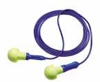 Hearing Protection 3M E-A-R Push Ins No Roll Down Earplugs > Patented foam softens with usage to improve seal and comfort > The stem and plug are made of two materials to ensure great fit with a