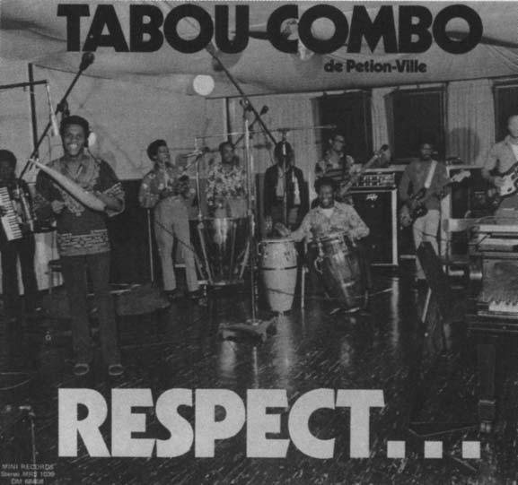 ) Tabou Combo in a Brooklyn recording studio in 1973, from the cover to their album Respect.