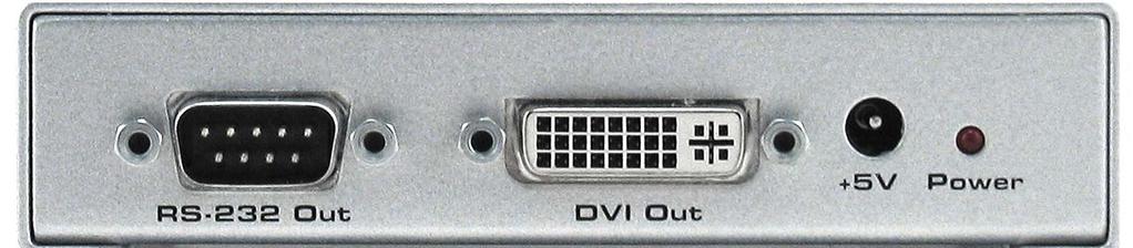 DVI RS-232 EXTENDER RECEIVER FRONT PANEL