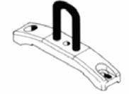Clamps for 1 pair of stainless steel brackets suitable for Wire Basket Systems fastening luminaire to a wire basket system 66 008 03 26