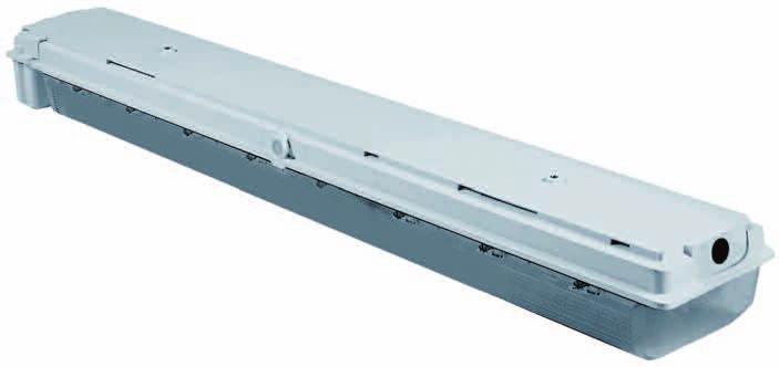 EXLUX 6008 Series EXPLOSION PROTECTED FLUORESCENT EMERGENCY LUMINAIRES WITH AUTO-TESTING EMERGENCY BALLAST.