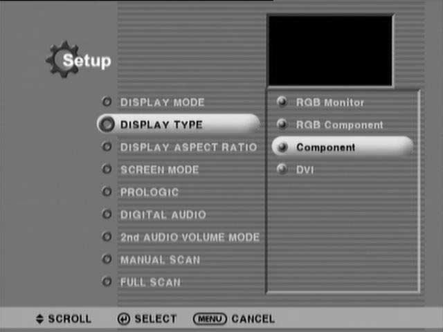 Once Full Channel Scan is completed, Set up Banner will be viewed with TV broadcast in top right corner This Picture in Menu TV broadcast will remain in view for 10 seconds