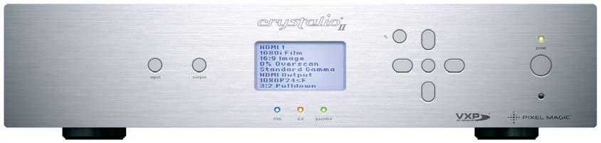 2. FAMILIARIZING YOURSELF WITH CRYSTALIO II 2.1 CRYSTALIO II FRONT PANEL 1 POWER button Press once to switch on; press once again to switch to standby. The status is shown by the power indicator LED.