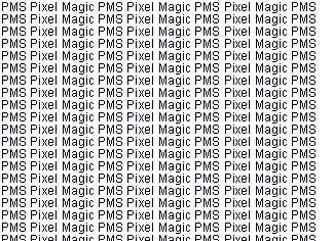 Video Test Pattern: Pixel Magic Not