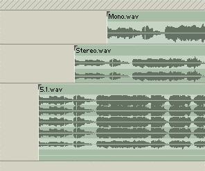 Sample Type - 8, 16, 24, 32 bits. Channels - Mono, Stereo and 5.1 Surround Sound.