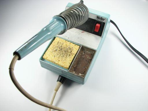 We recommend one of this design-- a "pencil shape" soldering iron (not gun!