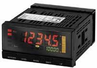 K3HB-C, -P, -R Digital Panel Indicators X326 Rotary Pulse, Timer Interval and Up/Down Counting Pulse Indicators These indicators with analog input feature a clear and easy-to-use color change display.