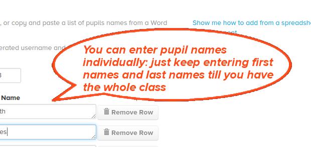Managing pupils and logins happens in the My Classes section of the site.