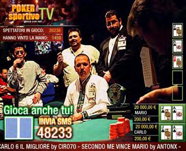 Interactive Poker - Viewer/Player Customer: Television