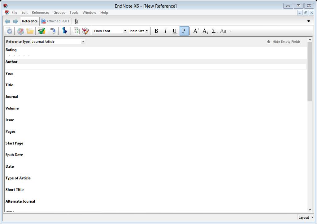 Reference Management Inside EndNote Library