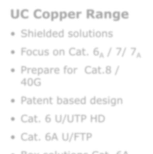 Draka UC Cable Key Elements UC Copper Range Shielded