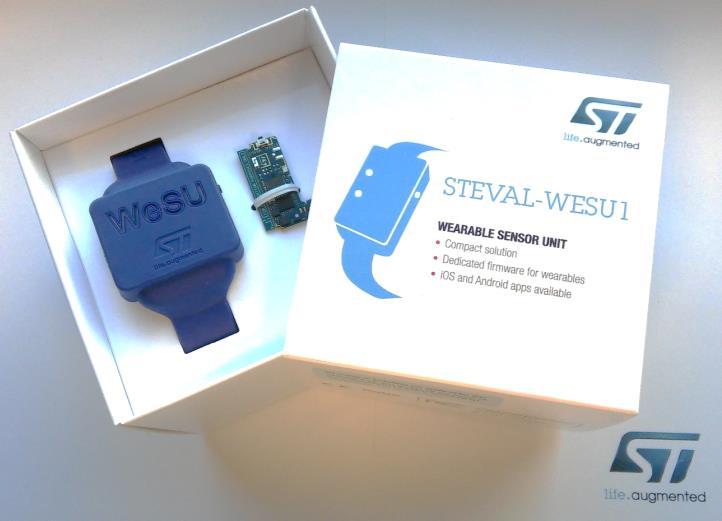 Getting started: open the box 3 The STEVAL-WESU1 box contains: 1 WeSU board 1