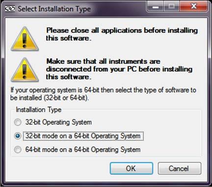19 Windows XP users must select 32-bit Operating System.