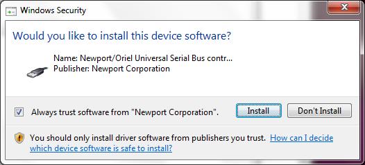 Figure 33: Proceed with Driver Installation Check the box