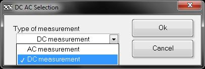 Figure 86: QE Measurement Gain Settings When prompted, select the type of QE measurement to be performed.