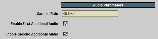 Note that, depending on the configuration, the Audio Source selection may be grayed out.