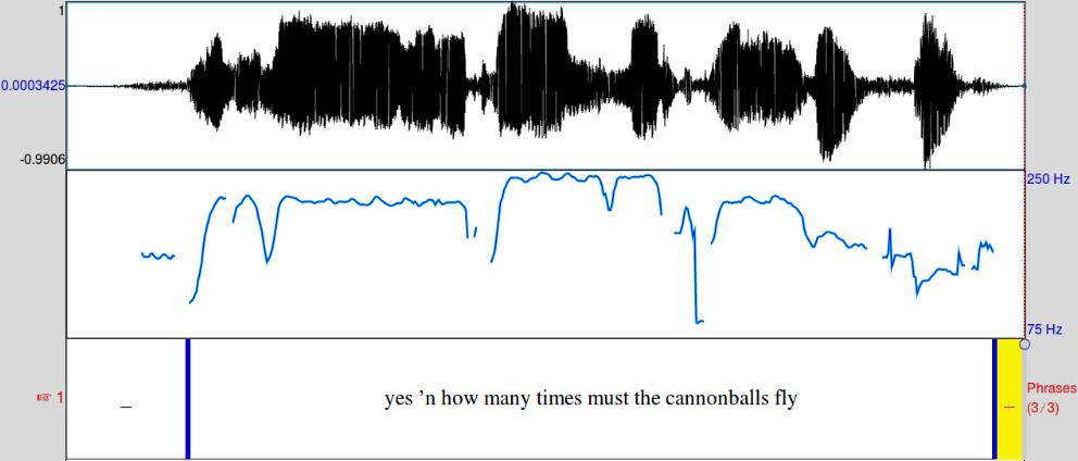 Spoken language influences music (but not always) Discussion: check the pitch trace