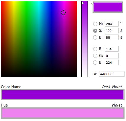 28 Color Name & Hue Tool This online-based tool, found on color-blindness.com, helps people identify the corresponding Web Color name to any color based on Headecimal code.