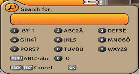 The following buttons can be used for entry or to select an action: Button Assigned character/action Press 1 x 2 x 3 x 4 x 5 x. ß?