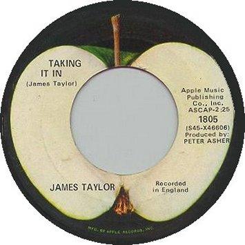 SI = 6 PRO 4675 More Apples Radio Co Op Ads Modern Jazz Quartet and James Taylor Dated to February, 1969, this one sided single contains a blank Capitol logo label on the b side.