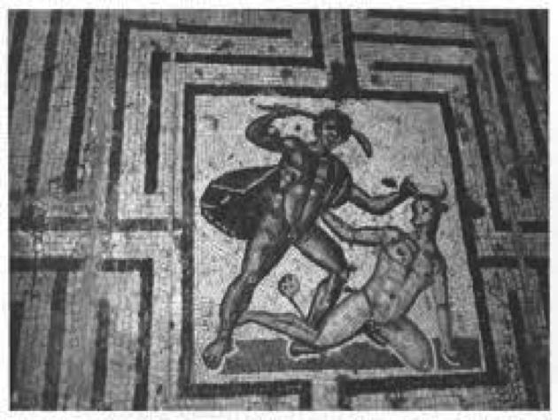 A Viewer s Position as an Integral Part in Understanding Roman Floor Mosaics depicted in the floor labyrinth mosaic.