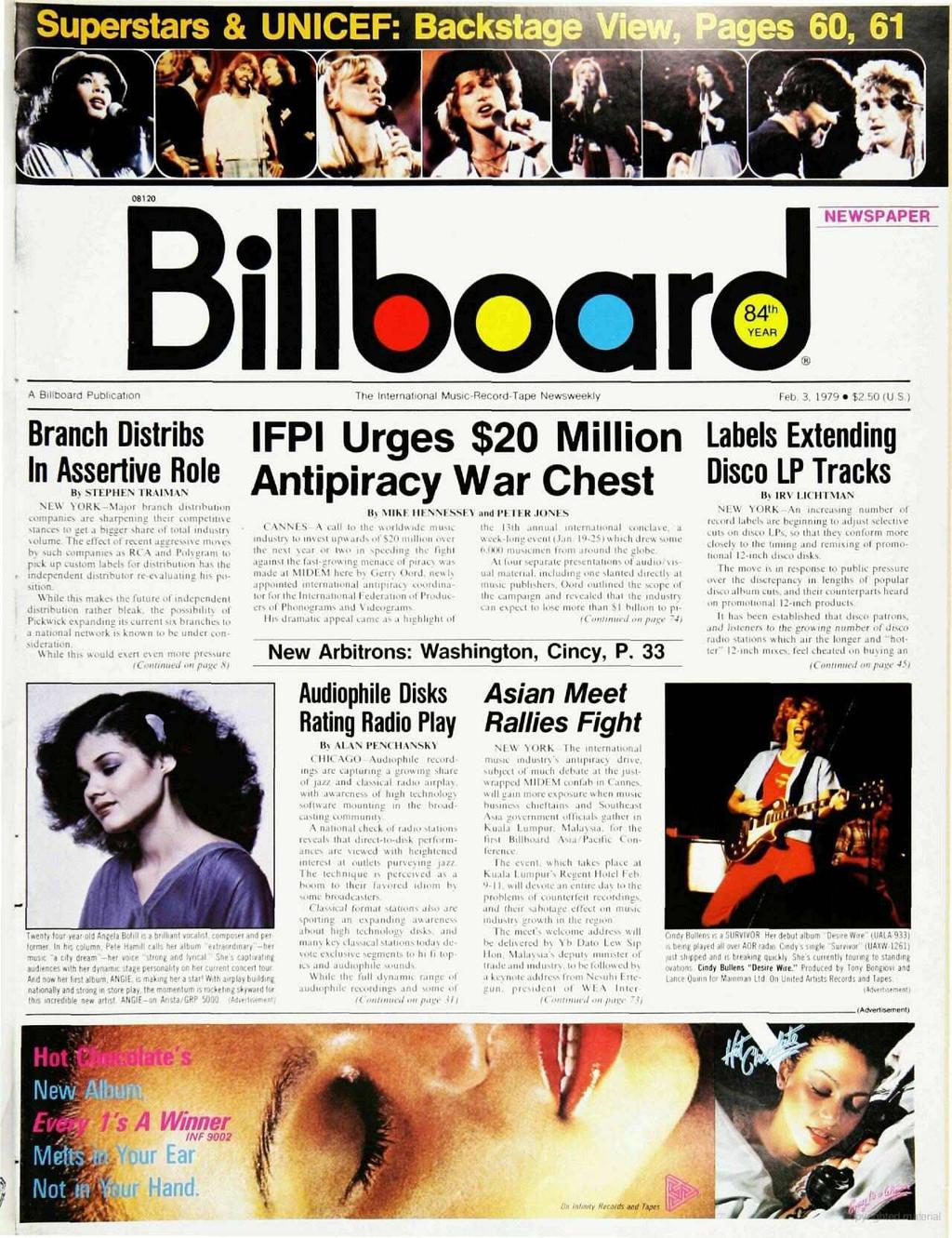 NEWSPAPER Biliboar A Billboard Publication The nternational Music -Record -Tape Newsweekly Feb. 3. 1979 $2.50 (U. S.) r Branch Distribs n Assertive Role \. sr By 3TEP1E\ 1551 \1 s\ YORK- MM.n,'.r..:raga,,harper gi their, m.