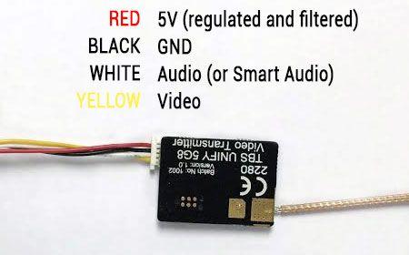 Video Transmitter Pinout TBS UNIFY PRO 5G8 Despite being plug and play with the TBS CORE, TBS CORE PNP PRO, PNP25,