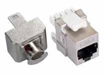 Cat-6 FTP Keystone Jack Module Infilink Shielded Solutions are ideal for industries where interference is more common or data security is critical.