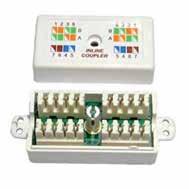Cat-6 Inline Coupler RJ45 Inline Coupler (IDC) Category 5e or 6 RJ45 Punch-Down In-line Coupler (IDC) CAT 5E or CAT 6 Punchdown / Krone Coupler White Colour-Coded, Suitable for solid cable Internal