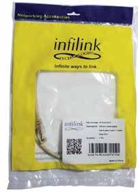 Cat-6 UTP Patch Cord Assemblies The Infilink Thunder Series Cat-6 Patch Cords come in various colors and sizes.