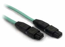MPO Trunk & Fanout Infilink MPO cable utilizes push-pull connector housings for quick and reliable connections.