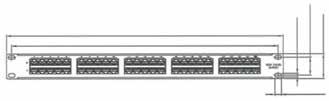 Cat-3 25 & 50 Port Voice Patch Panel Infilink Category 3 range of patch panels offers exceptional performance within a very high density format.