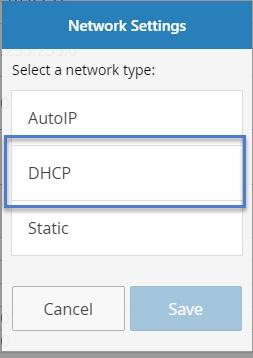 Note: DHCP must be enabled on your network to automatically assign an IP address and mask in that range.