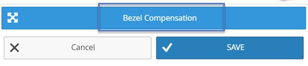 On the bezel compensation window, please enter the following measurements in millimeters (mm): screen width of each display (ScreenX),