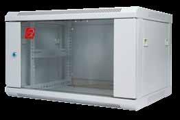 19 cabinets Wall mounted cabinets 300 Series 450 C Series Wall mounted cabinets with reduced depth (320 mm). Ideal for housing the necessary equipment to realize small structured cabling systems.