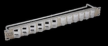 Easy Crimp Compact Patch Panels 24 ports 24 ports orientable 24-port blank patch panel suitable for keystone standard CCS RJ45 "Easy Crimp" and "Easy Crimp Compact"