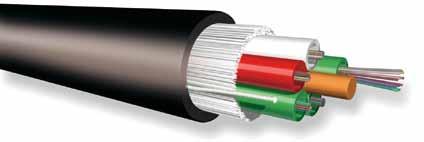 FO cables Outdoor use The colour of the jacket in the picture is purely informative A-DQ(ZN)B2Y FO cables - Loose Multitube - PE jacket IEC 60794-1-2 IEC 60793 Loose multitube fiber optic cable, with