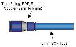 NOTE: The tapered tube plug should be oriented with the tapered end of the plug towards the clear 8-millimeter tube. Step 14.