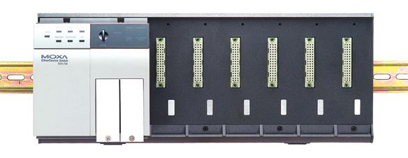 automation network. The modular design lets you install up to 4 Gigabit ports and 24 fast Ethernet ports.