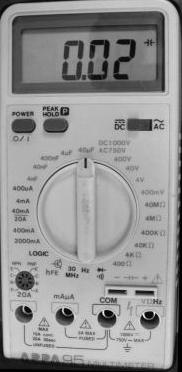 AAPA 95 Digital Multimeter Measurement Range AC & DC Voltage 400mV to 750V AC 400mV to 1000V DC AC & DC Current 400 ua to 20A AC 400 ua to 20A DC