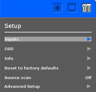 Video Settings VGA Settings Menu H total V position (Vertical Position) H position (Horizontal Position) Phase Description Allows the user to fine tune the horizontal timing by increasing or