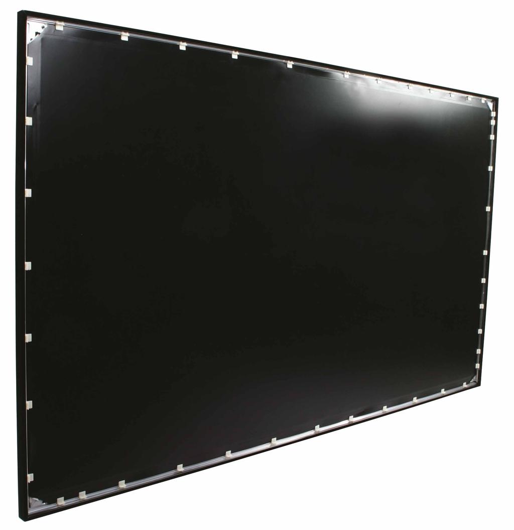 materials Award winning Home Theater Screen with full tension uniformity Available in the following range of diagonal sizes: 84" - 180" in 4:3 format 84" - 200" in 16:9 format