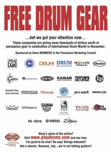 The launch of the PMC DRUM GEAR CONTEST seeks contestants to express and share Why Drumming Is Important to Me?