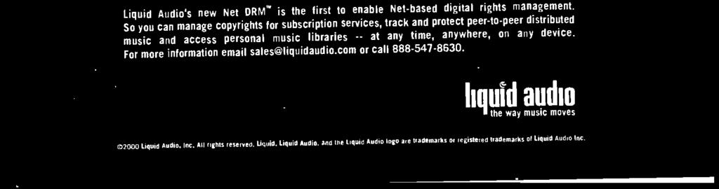 liquid audio @2000 Liquid Audio.