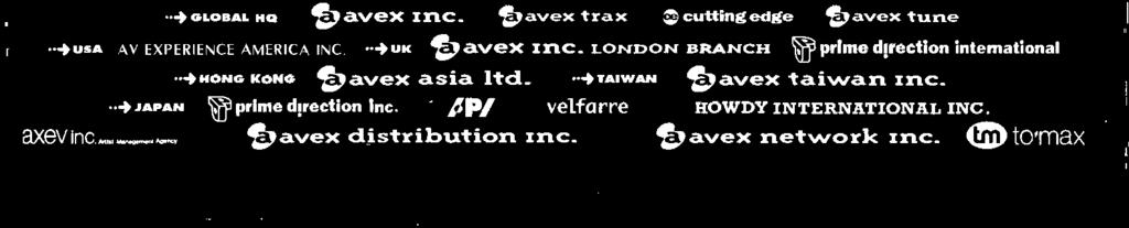 javex asia ltd. -*TAIWAN! avex taiwan Inc.