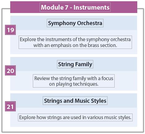 #MU.5.C.1.3 Identify, aurally, selected instruments of the band and orchestra. #MU.5.C.1.4 Identify, aurally, the four primary voice parts, i.e., soprano, alto, tenor, bass, of a mixed choir. MU.5.S.